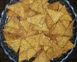 A picture of step 10 of Spicy crispy mexican nachos in desi style with mix lentils.