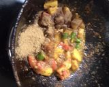 A picture of step 3 of Papad ki Sabzi.