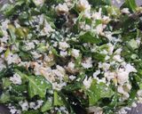 Foto del paso 3 de la receta: Budín de fideos de arroz y espinaca♥️🥬🥚🥗🍷