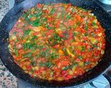 Foto del paso 12 de la receta: Arroz en paellera de mini verduras orgánicas y azafrán