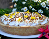 Foto del paso 7 de la receta: Tarta de dulce de leche, pastelera y merengue🌺