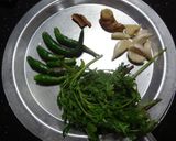 A picture of step 3 of Chavli kai palya /Cluster beans and chana dal dry curry:.