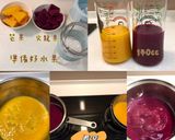 芒果火龍果麵疙瘩球的食譜步驟1照片