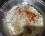 A picture of step 3 of Chana dal poori.