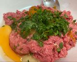 A picture of step 1 of Lamb Koftas.