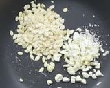 A picture of step 1 of Cusrated powder karachi halwa.