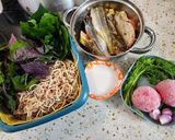 Hình bước làm 2 của món Cá trê biển nấu hoa chuối