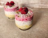 Foto del paso 6 de la receta: 🌈Chía pudding con avena trasnochada tres colores 🌈 Frambuesa, mango y coco 🌈