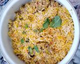 A picture of step 10 of Chicken malai tikka biryani.