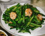 Hình bước làm 5 của món Đậu rồng(đậu khế) xào tôm nõn