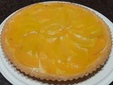 Tarta frutal de duraznos