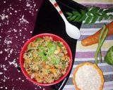 A picture of step 5 of Oats Upma.