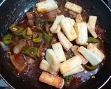 A picture of step 6 of Paneer Chilli Gravy.