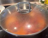 A picture of step 5 of Poul Nan Sos. (Haitian chicken in sauce).
