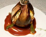 Foto del paso 19 de la receta: Berenjena rellena al horno, con salsa de picadillo de tomate y queso