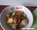 Cara Membuat Sop bakso sayuran 4