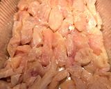 A picture of step 2 of Lemon Pepper Chicken with a Blueberry Orange Wine Sauce.