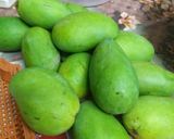 A picture of step 1 of Mango Pickle/ Avakaya.