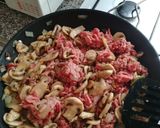 Foto del paso 1 de la receta: Lasaña con relleno de carne, champiñones y queso Havarti