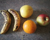 Foto del paso 1 de la receta: Batido de manzana, plátano y cítricos 🍋 🍏 🍌
