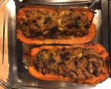 Une image de l'étape 15 de Courge butternut farcie porc épinards carotte violette et mozzarella di buffala.