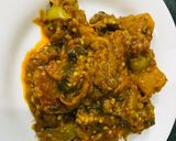 A picture of step 7 of White Brinjal with potatoes.
