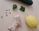 Foto del paso 1 de la receta: Limonada con pepino y jengibre