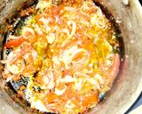 A picture of step 3 of Boiled yam with carrot egg sauce.