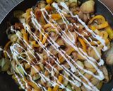 Foto del paso 7 de la receta: Salteado de vegetales y manzana🍎🧅🥯