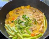 A picture of step 6 of Vegetable and Mushroom Curry.