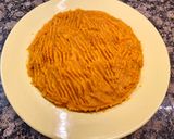 Foto del paso 4 de la receta: Bizcocho de batata, coco y dulce de leche