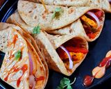 A picture of step 9 of Chili Paneer Roll.
