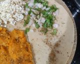 A picture of step 3 of Triply paratha (healthy breakfast).