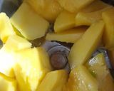 A picture of step 1 of Mango Coconut Roll.