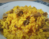 Foto del paso 7 de la receta: Arroz meloso con mollejas de pollo y boletus