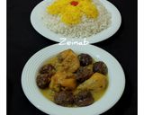 عکس مرحله 5 از دستور خورشت آلو و مرغ زعفرانی