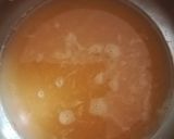 A picture of step 8 of Orange flavour sweet & sour soup with besan ravioli.
