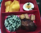 Foto langkah ke 4 dari resep 111. Nasi Bayam.