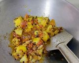 A picture of step 3 of Moong dal and Onion Leaves Curry.