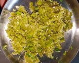 A picture of step 1 of Undhiyu.