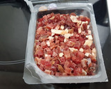 Foto del paso 4 de la receta: Potaje de garbanzos y puerros, con taquitos de jamón