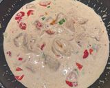A picture of step 5 of Sunshine Pasta - w lemon and Cajun Cream Sauce.