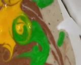 Gambar langkah 10 resipi Kek Marble Blueberry Coklat.