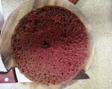 A picture of step 16 of Eggless Red Velvet Cake (without oven).