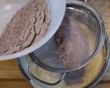 Dupla csokis, pudingos meggyes süti recept fázis 7 fotója