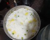 A picture of step 1 of Spinach pulao.