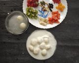 A picture of step 2 of Rainbow Rasagulla.
