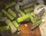 A picture of step 2 of Creamy chicken with mushroom and asparagus.