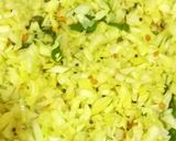A picture of step 2 of Cabbage Thoran.