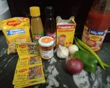 A picture of step 1 of Maggi manchurian.